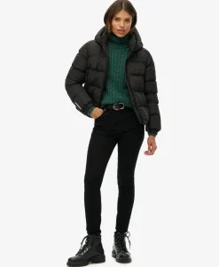 Hooded Sports Puffer Jacket