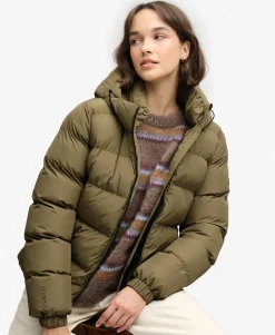Hooded Sports Puffer Jacket