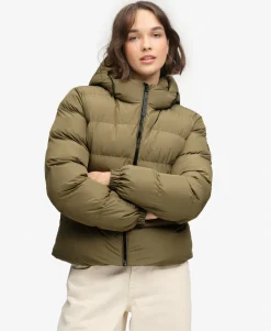 Hooded Sports Puffer Jacket