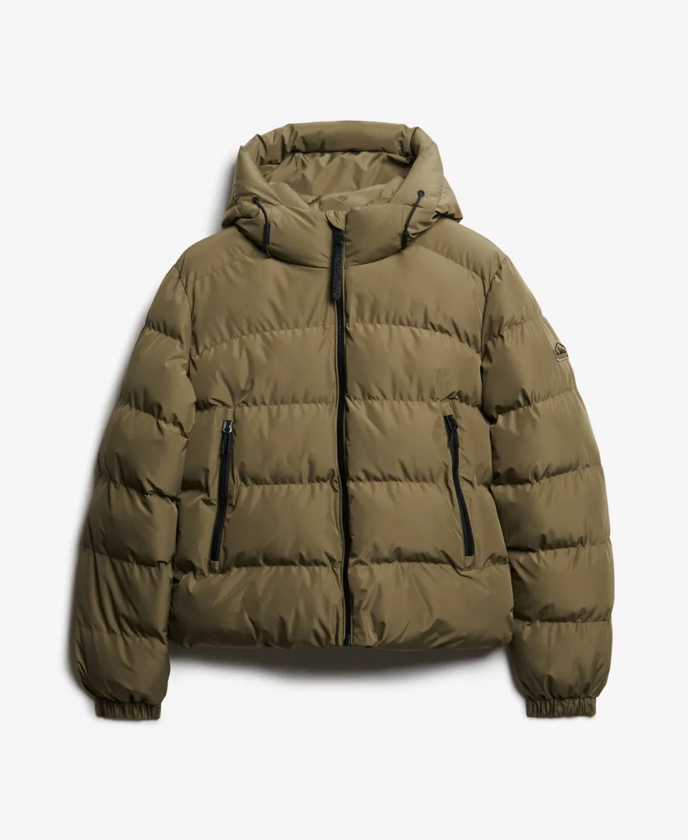 Hooded Sports Puffer Jacket
