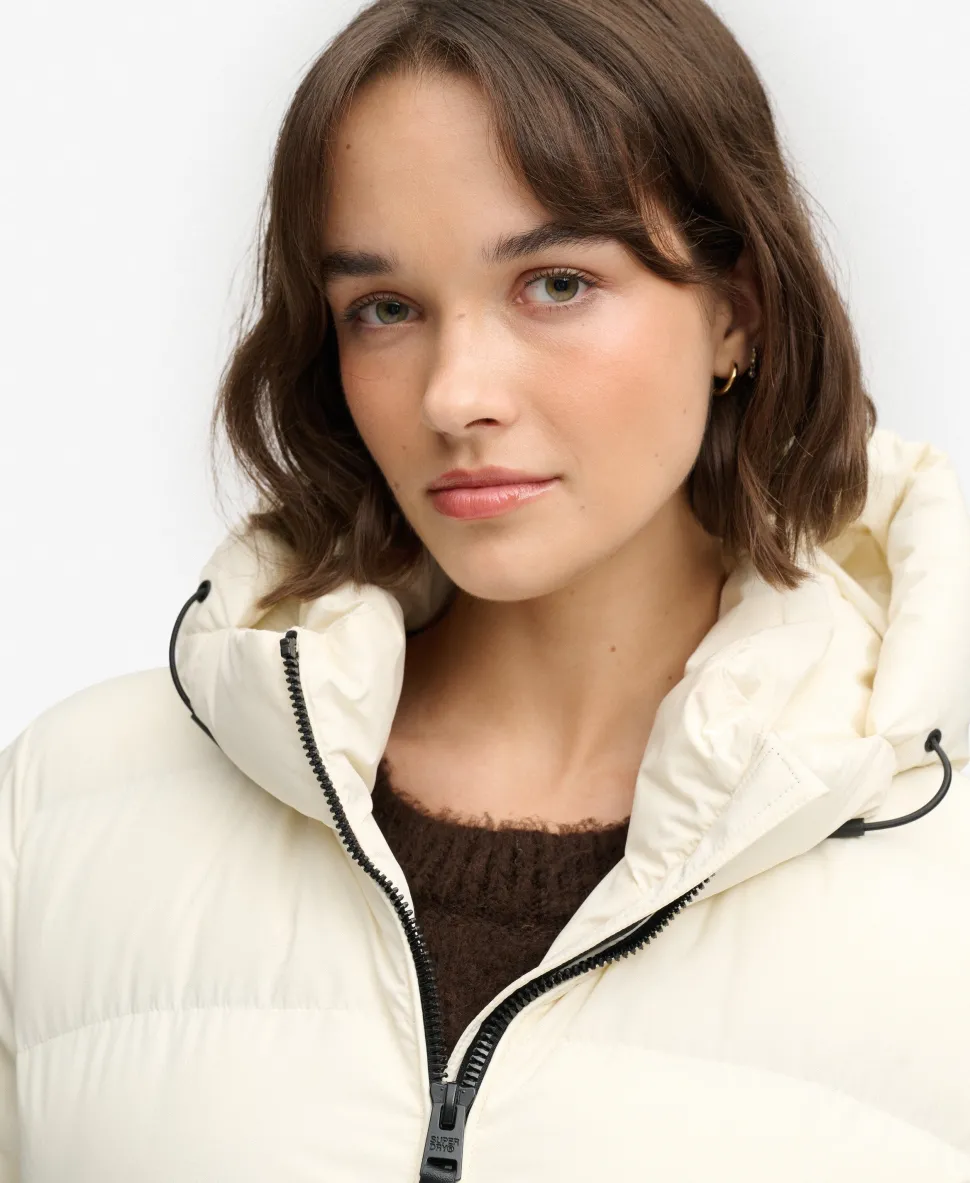 Hooded Sports Puffer Jacket
