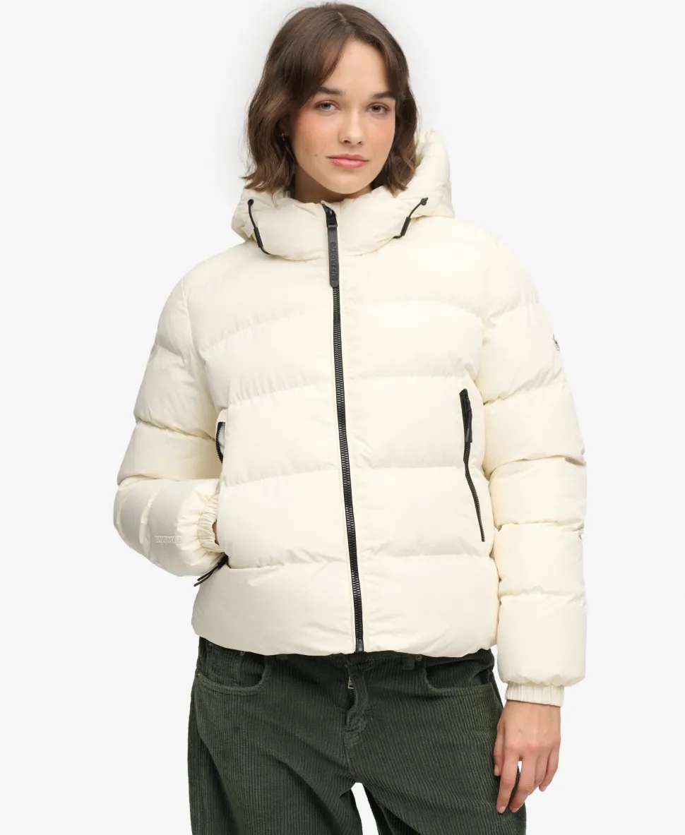 Hooded Sports Puffer Jacket