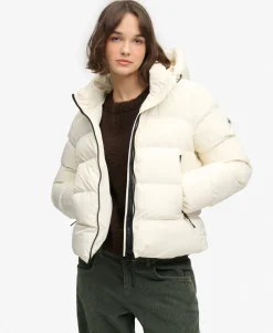 Hooded Sports Puffer Jacket