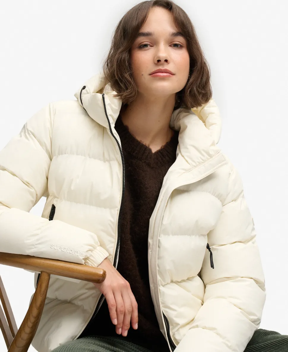 Hooded Sports Puffer Jacket