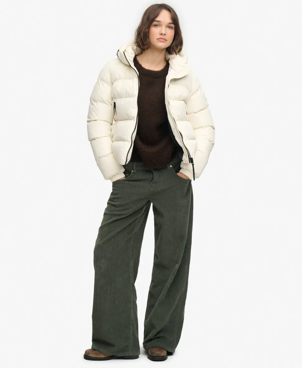 Hooded Sports Puffer Jacket