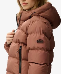 Hooded Sports Puffer Jacket