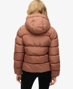 Hooded Sports Puffer Jacket