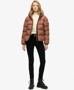Hooded Sports Puffer Jacket