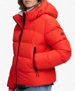 Hooded Sports Puffer Jacket