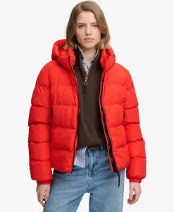 Hooded Sports Puffer Jacket