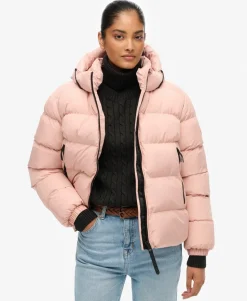 Hooded Sports Puffer Jacket