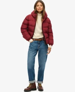Hooded Sports Puffer Jacket