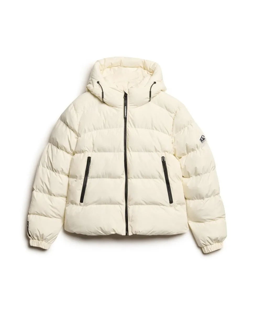 Hooded Sports Puffer Jacket