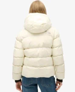 Hooded Sports Puffer Jacket