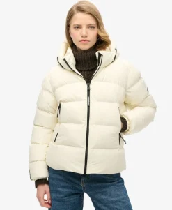 Hooded Sports Puffer Jacket