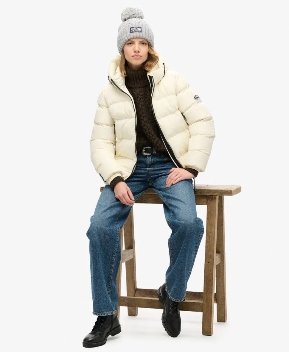 Hooded Sports Puffer Jacket