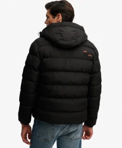 Hooded Sports Puffer Jacket