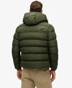 Hooded Sports Puffer Jacket