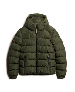 Hooded Sports Puffer Jacket