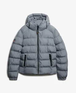 Hooded Sports Puffer Jacket