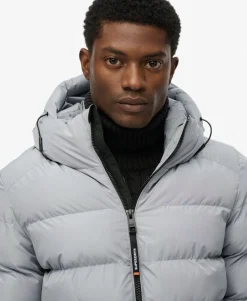 Hooded Sports Puffer Jacket