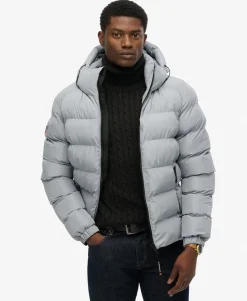 Hooded Sports Puffer Jacket