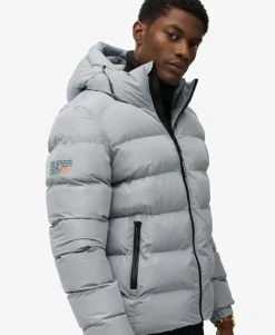 Hooded Sports Puffer Jacket