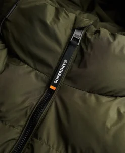 Hooded Sports Puffer Jacket