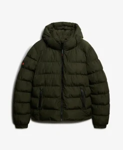 Hooded Sports Puffer Jacket