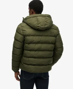 Hooded Sports Puffer Jacket