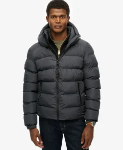Hooded Sports Puffer Jacket