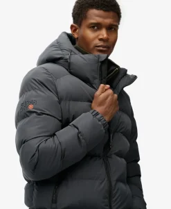 Hooded Sports Puffer Jacket