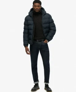 Hooded Sports Puffer Jacket