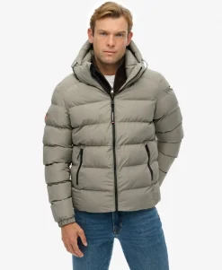 Hooded Sports Puffer Jacket