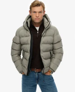 Hooded Sports Puffer Jacket