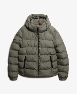 Hooded Sports Puffer Jacket