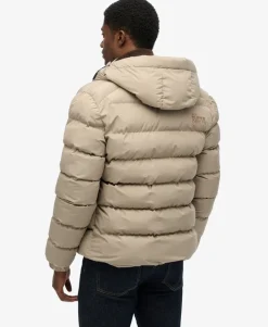 Hooded Sports Puffer Jacket