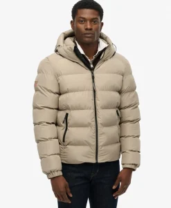 Hooded Sports Puffer Jacket