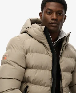 Hooded Sports Puffer Jacket