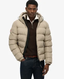 Hooded Sports Puffer Jacket