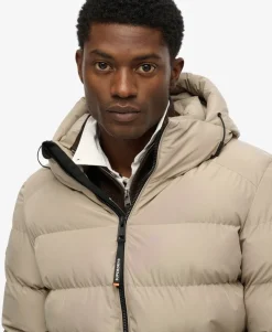 Hooded Sports Puffer Jacket