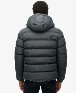 Hooded Sports Puffer Jacket