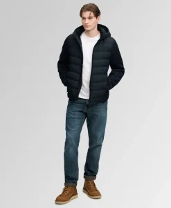 Hooded Storm Knit Hybrid Jacket