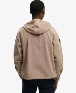 Hooded Washed Twill Jacket