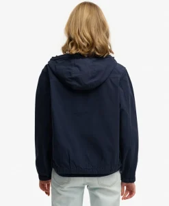 Hooded Washed Twill Jacket