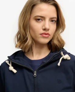 Hooded Washed Twill Jacket