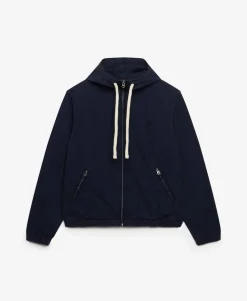 Hooded Washed Twill Jacket