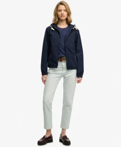 Hooded Washed Twill Jacket