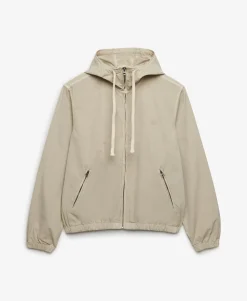 Hooded Washed Twill Jacket