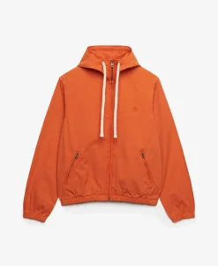 Hooded Washed Twill Jacket